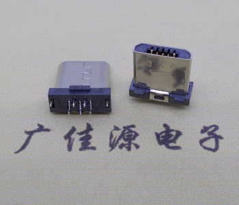 Ultra short body micro USB vertical plug male