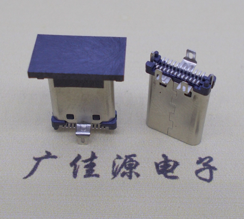 Vertical SMD type-c male 24p straight plug SMD board
