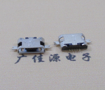 MICRO USB B-port two pin SMT sink plate 0.7/1.0/1.6 straight edge