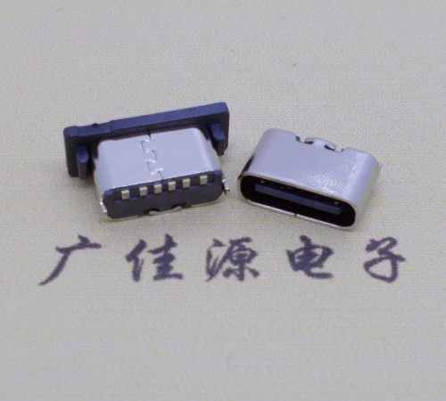 Vertical type c6p female base vertical mount H=5.0 connector