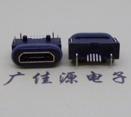 Micro USB 5p waterproof base with column IPX8 waterproof grade