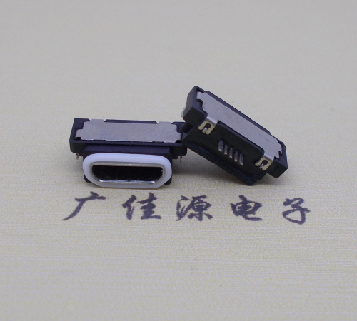 Micro USB 5pin waterproof interface sink plate 0.8 horizontal waterproof base