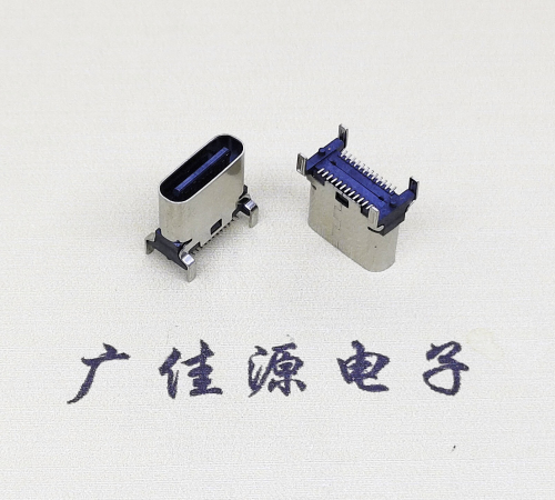 TYPE-C female seat 24P upright patch connector