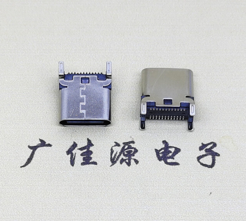 TYPE-C female seat 24P upright patch connector